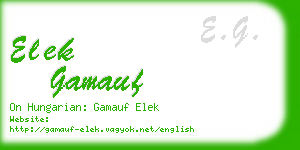 elek gamauf business card